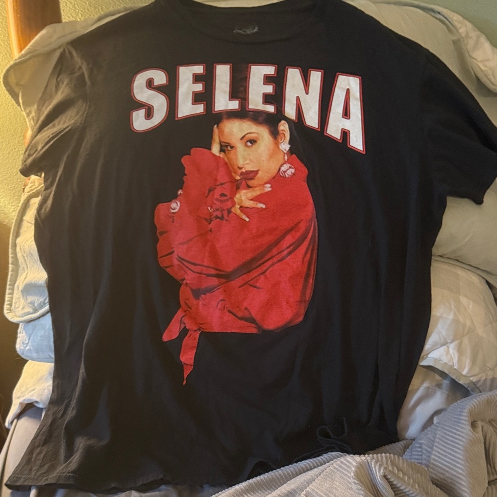 Black T-Shirt with Red Graphic